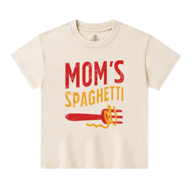 Mom's Spaghetti Toddler&Kids Washed Tees