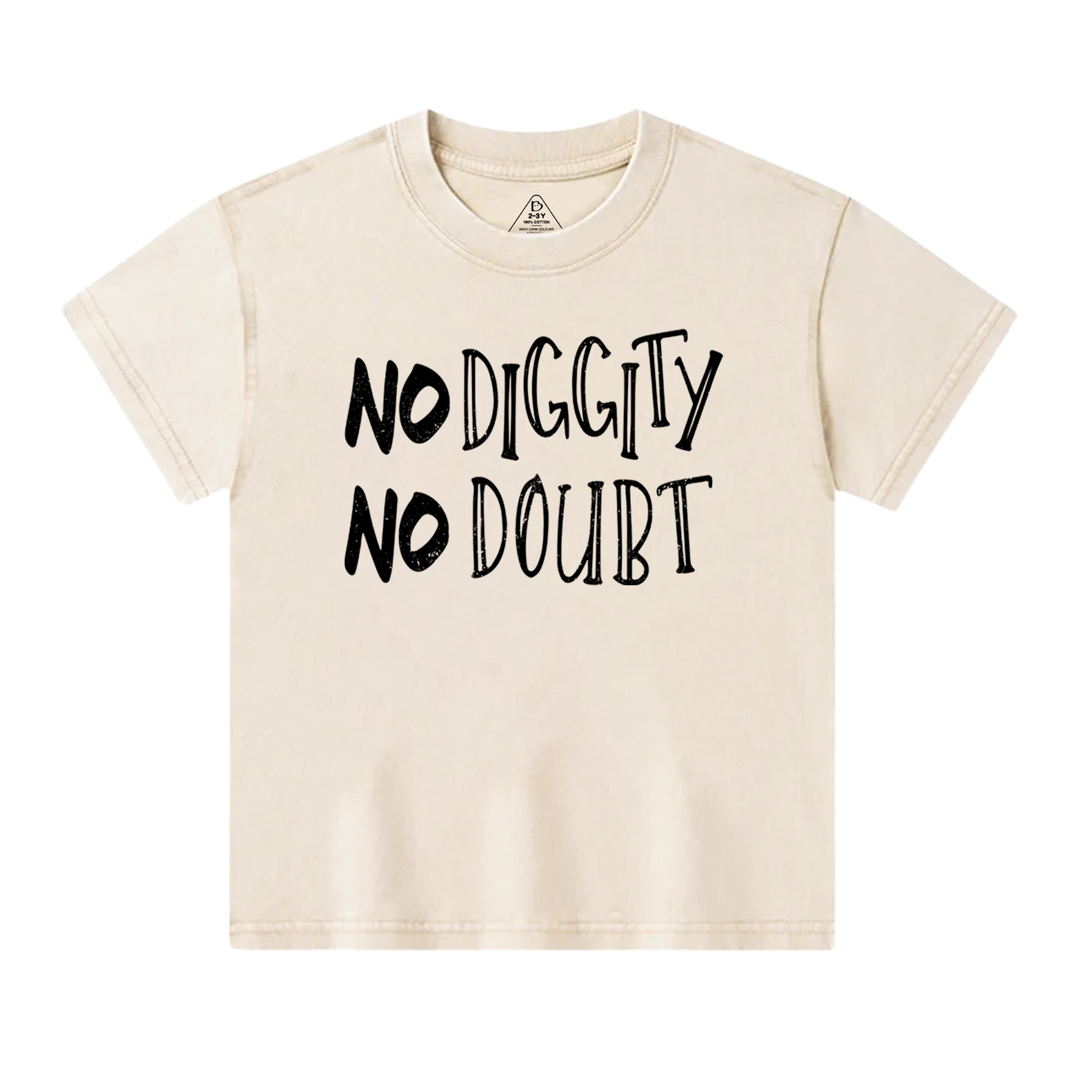 No Diggity Hip Hop Toddler&Kids Washed Tees          