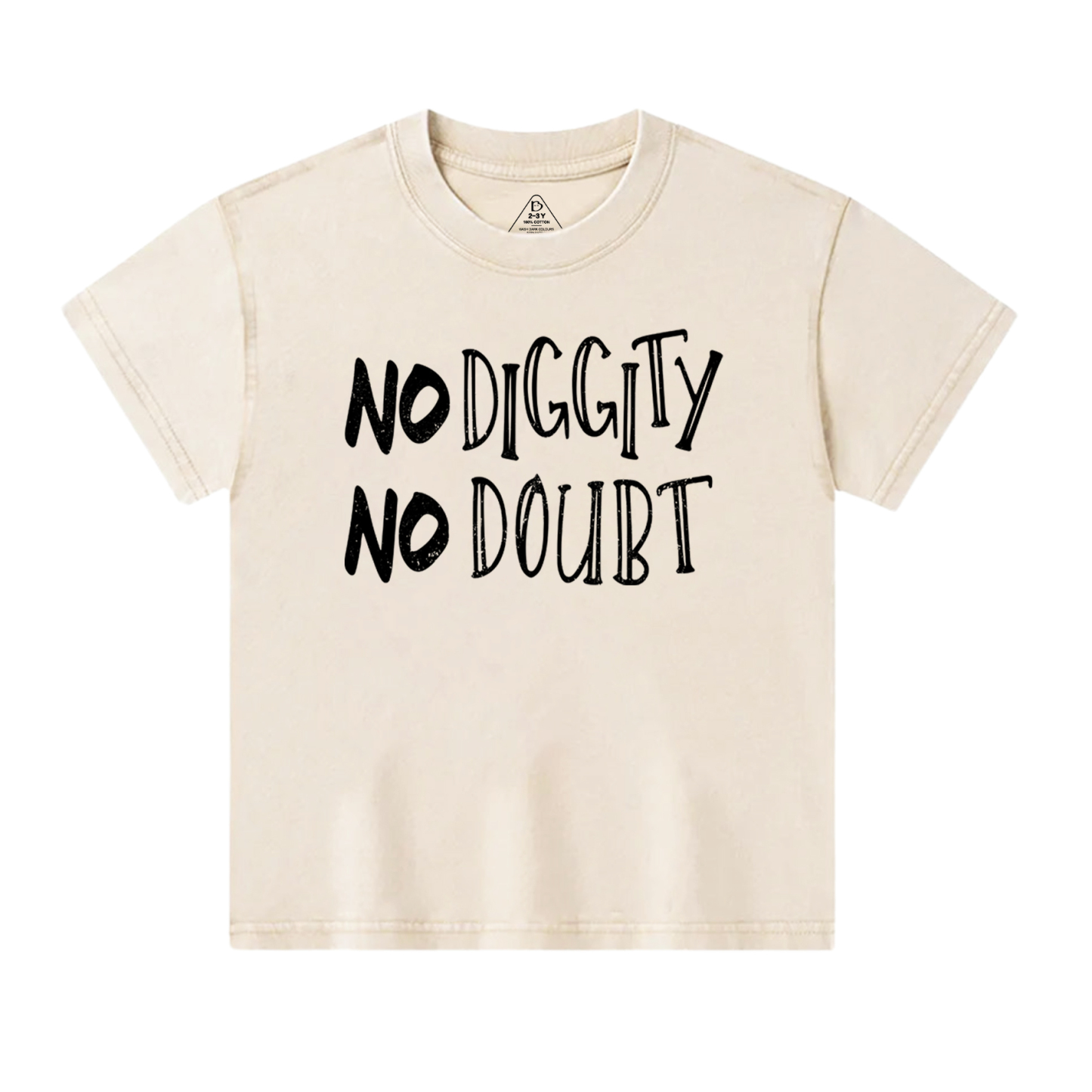 No Diggity Hip Hop Toddler&Kids Washed Tees          