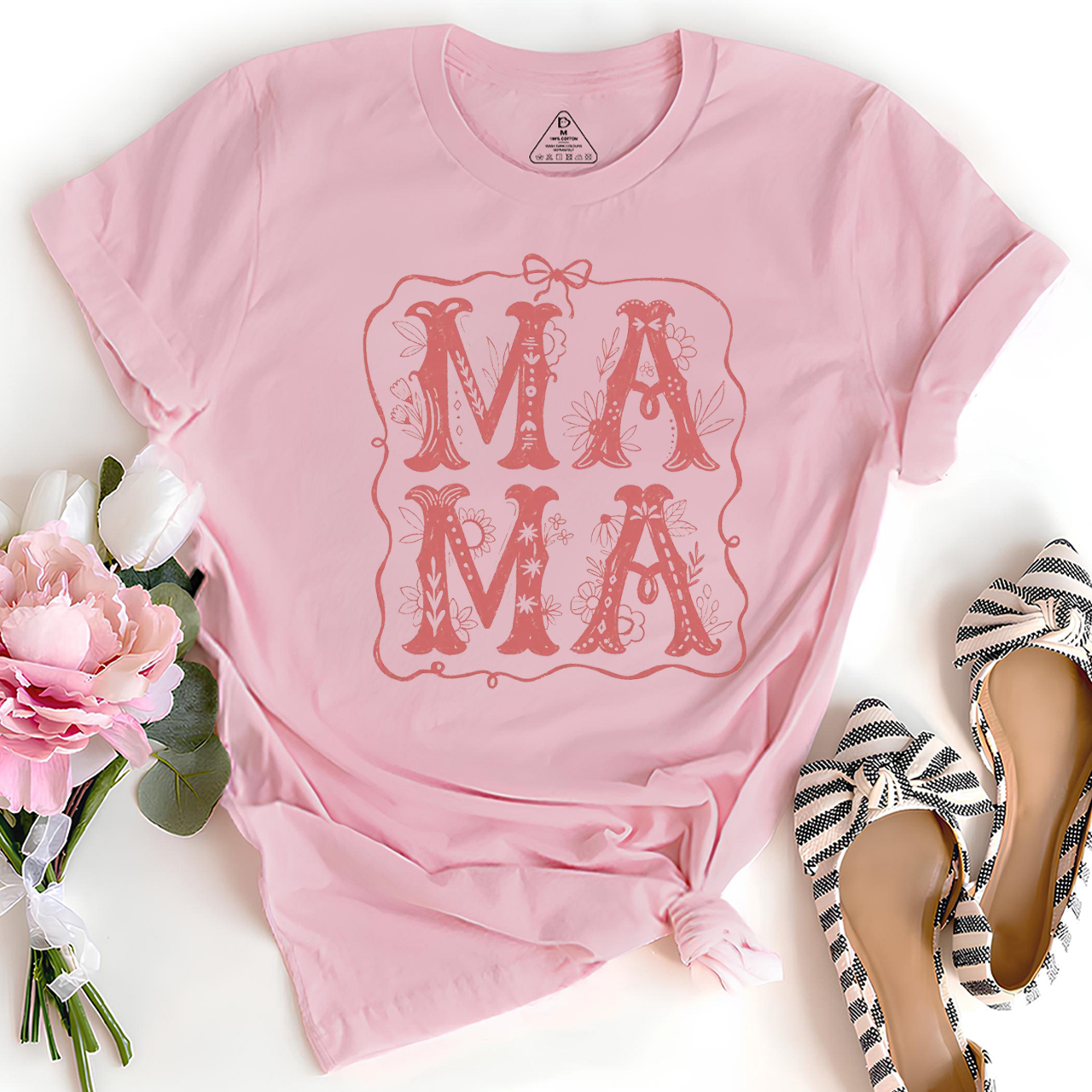 Mama Whimsical Wildflowers T-Shirts