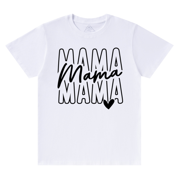 Retro Stacked Mama Shirt