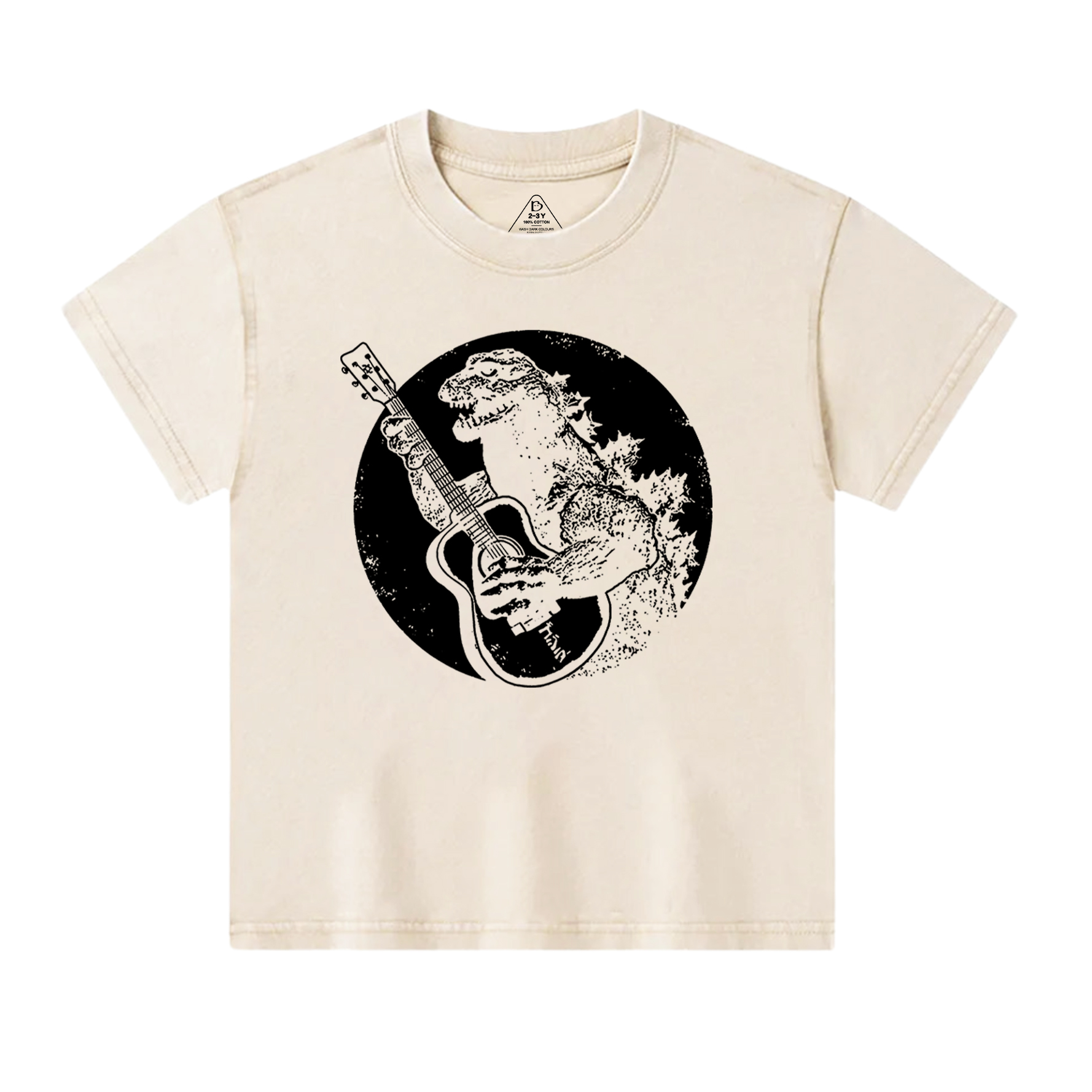  Funny Vintage Guitar Toddler&Kids Washed Tees          