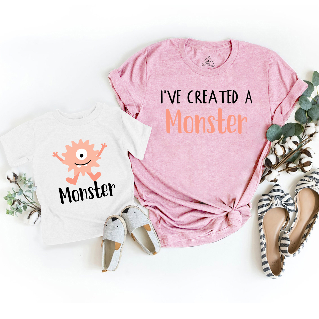 I've Created A Monster Mom&Me Matching Tees