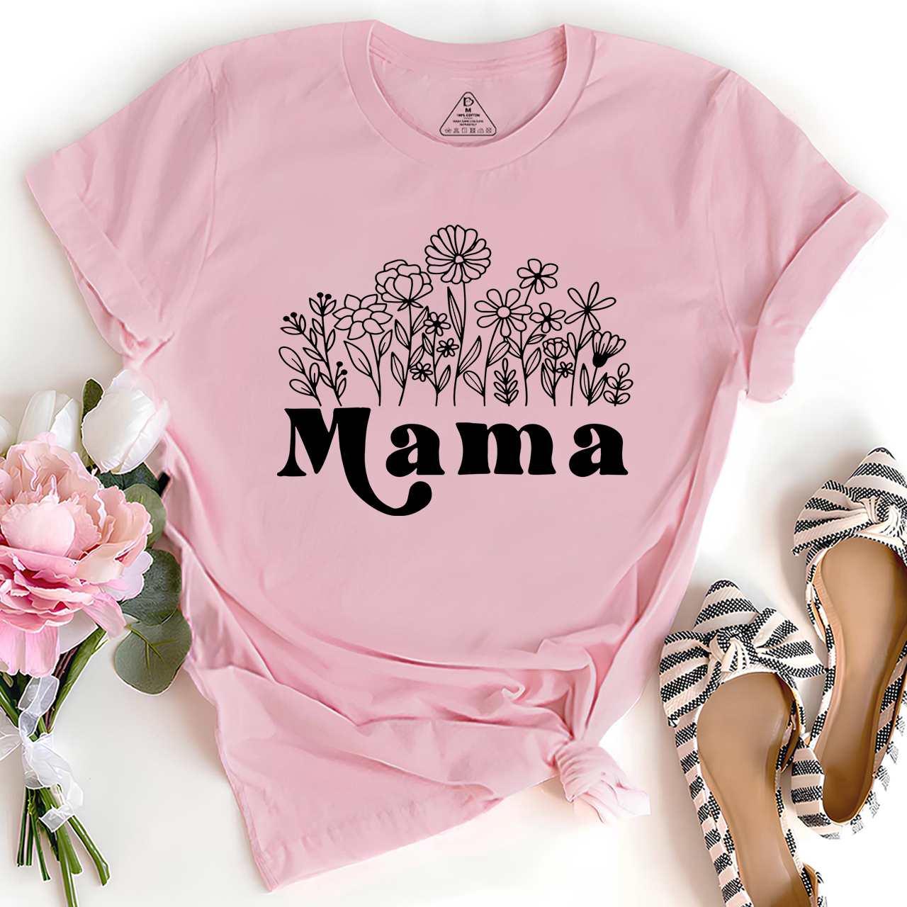 Mama Wildflowers Retro Gift Shirts