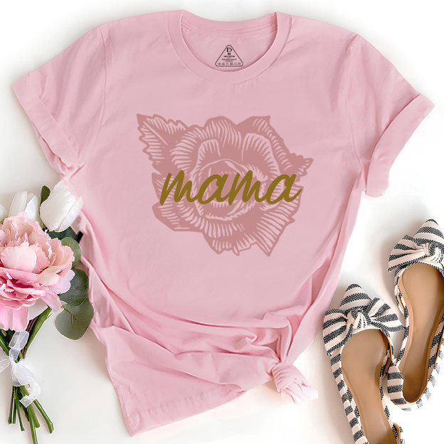 MAMA Flower Design Classic Mom Shirt