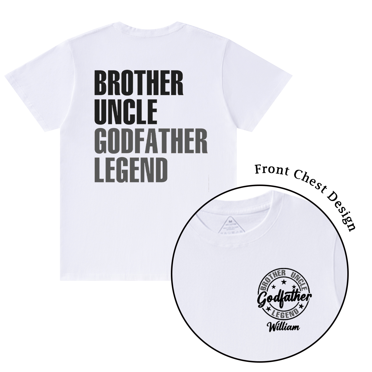 Personalized Godfather Name T-shirt