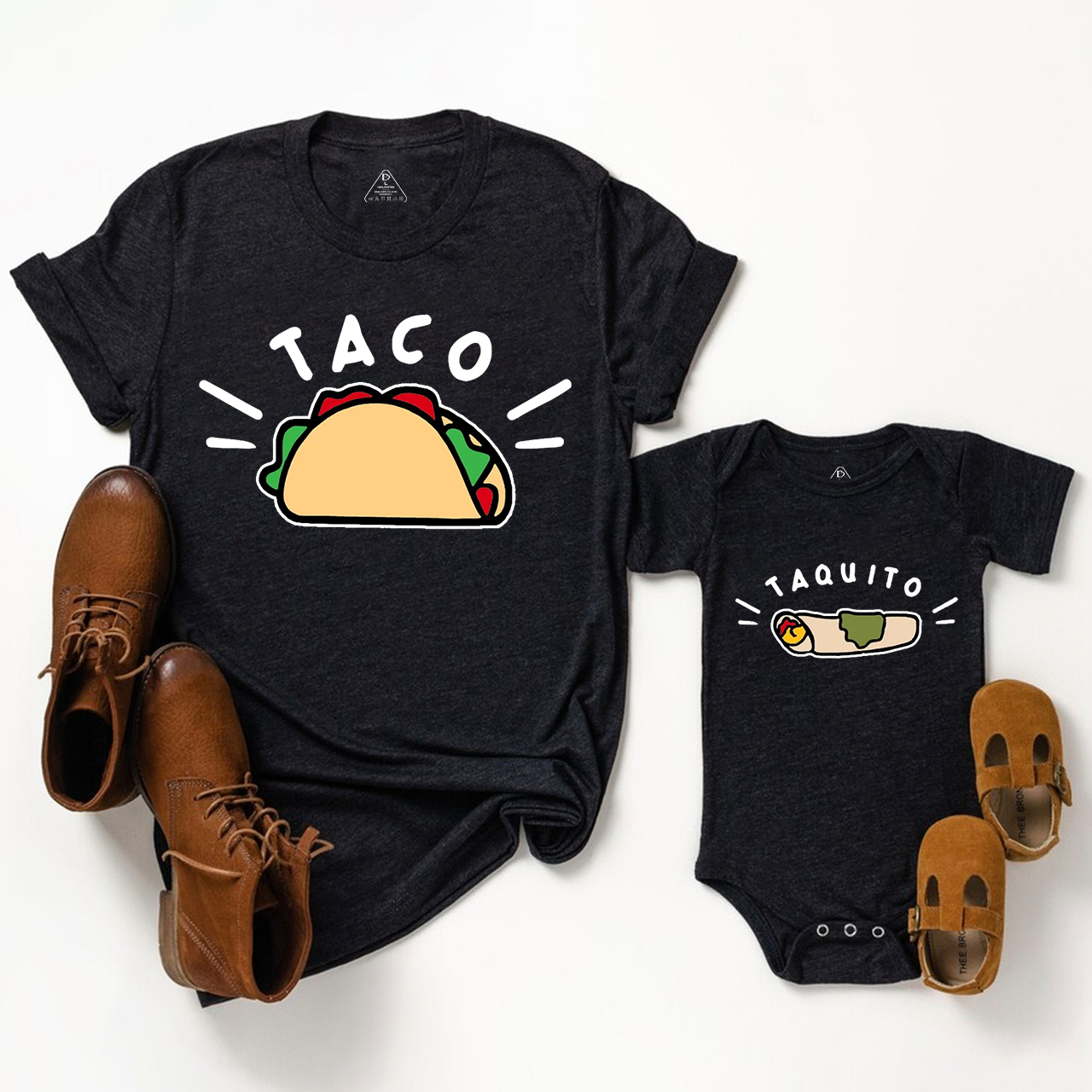 Taco + Taquito Dad&Me Matching Shirts