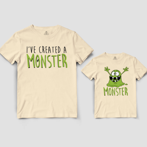 I Created A Monster Dad&Me Matching Shirts