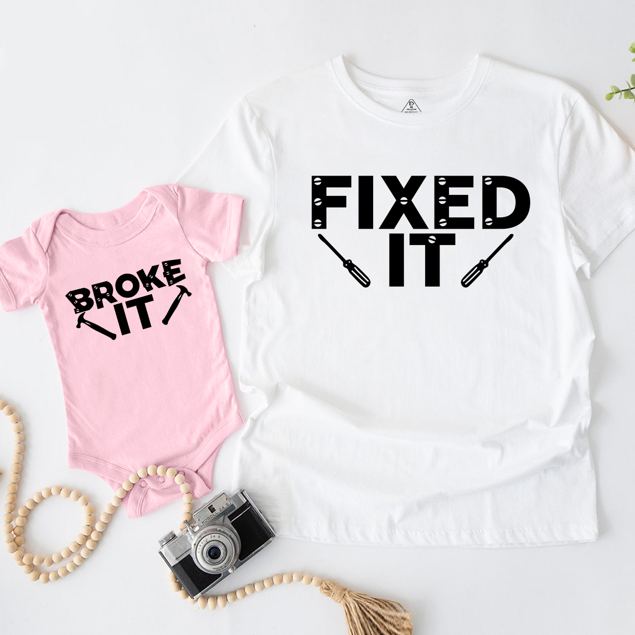 Broke It Fixed It Matching Shirt For Daddy And Me