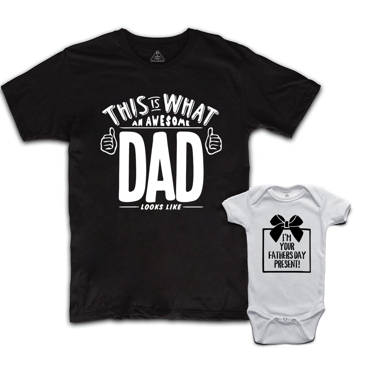 Father's Day Present Of Awesome Dad&Me Matching T-Shirts