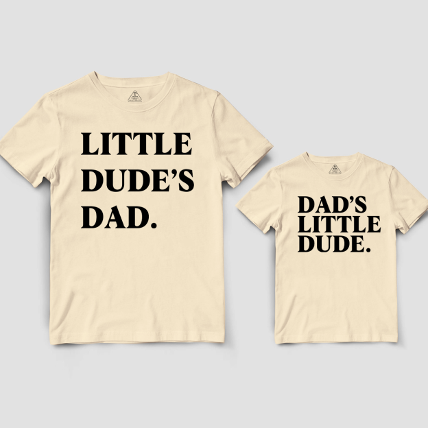 Matching Dad and me Bodysuit & Shirts (Little Dude's)