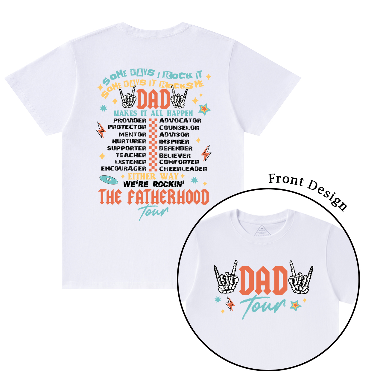 Fatherhood Tour Dad T-shirt Sale-Beepumpkin™