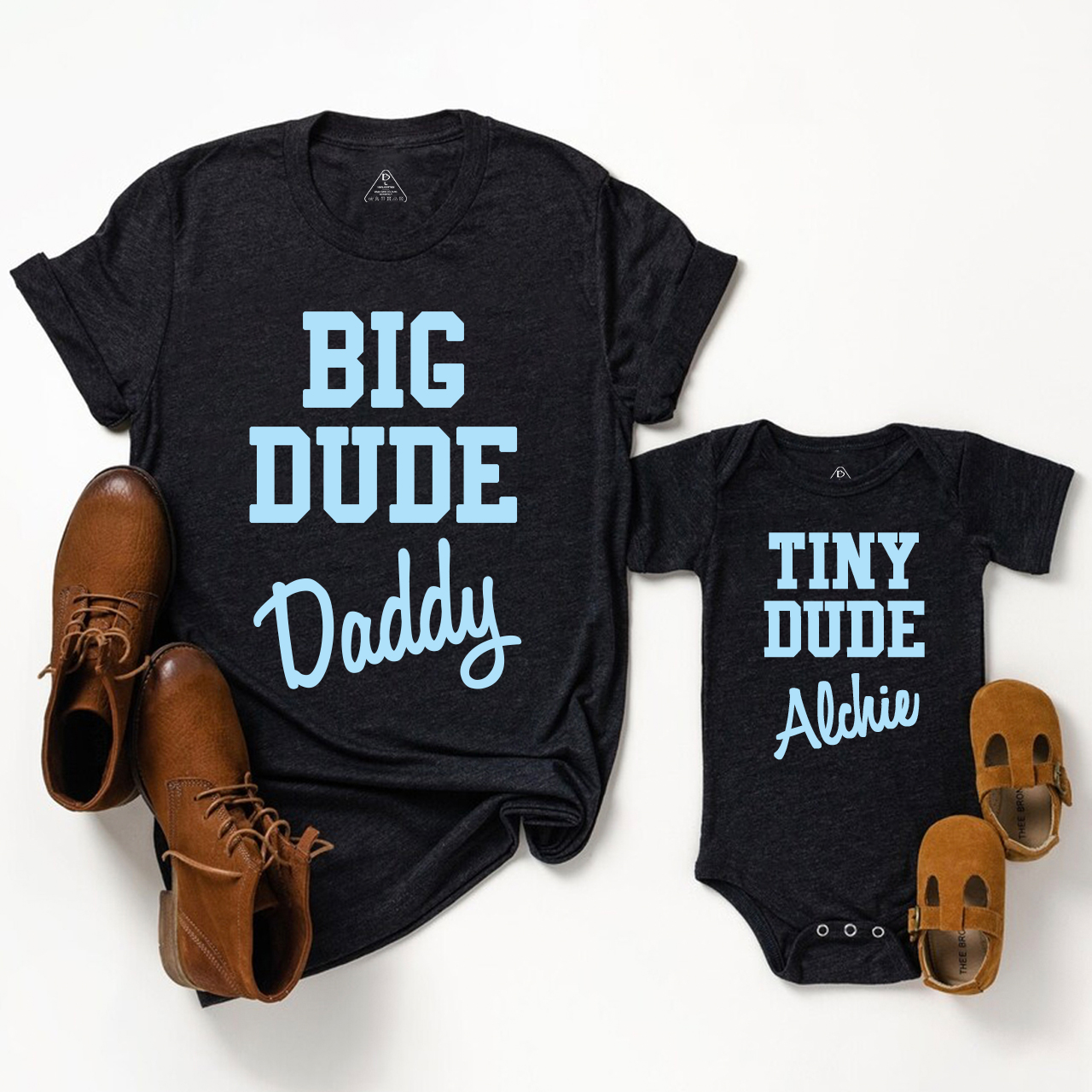 Personalized Dad And Child Dude Matching Shirts