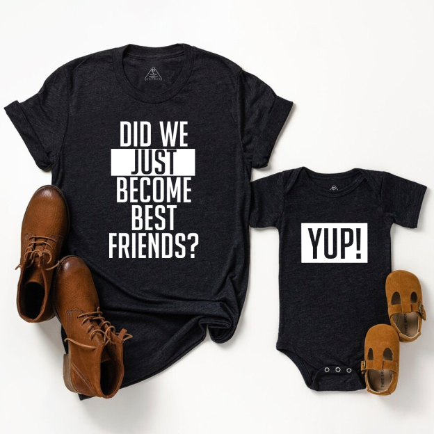 Did We Just Become Best Friends？YUP! Matching Shirts For Dad And Me