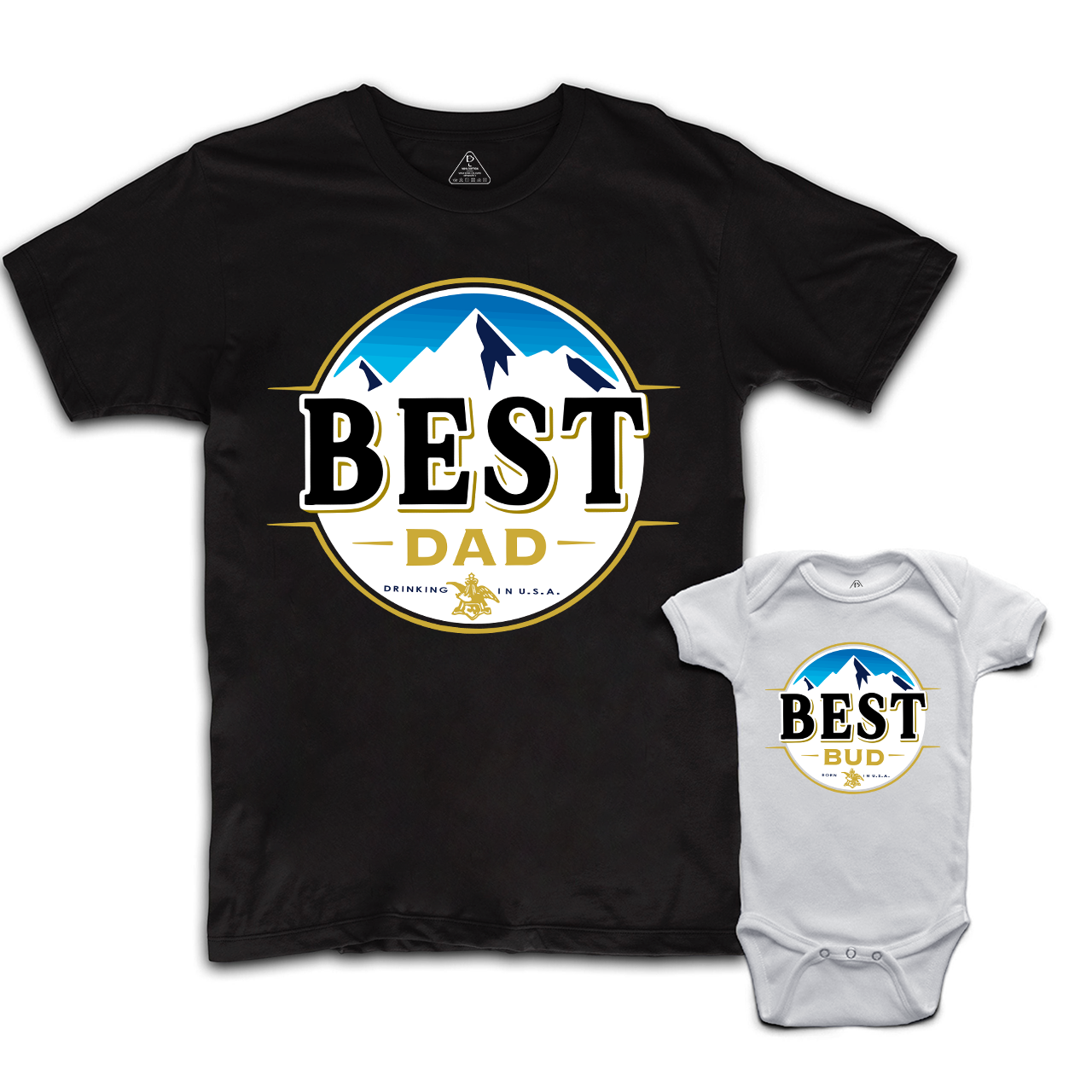 Best Drinking Born In USA Matching Dad and me Shirt