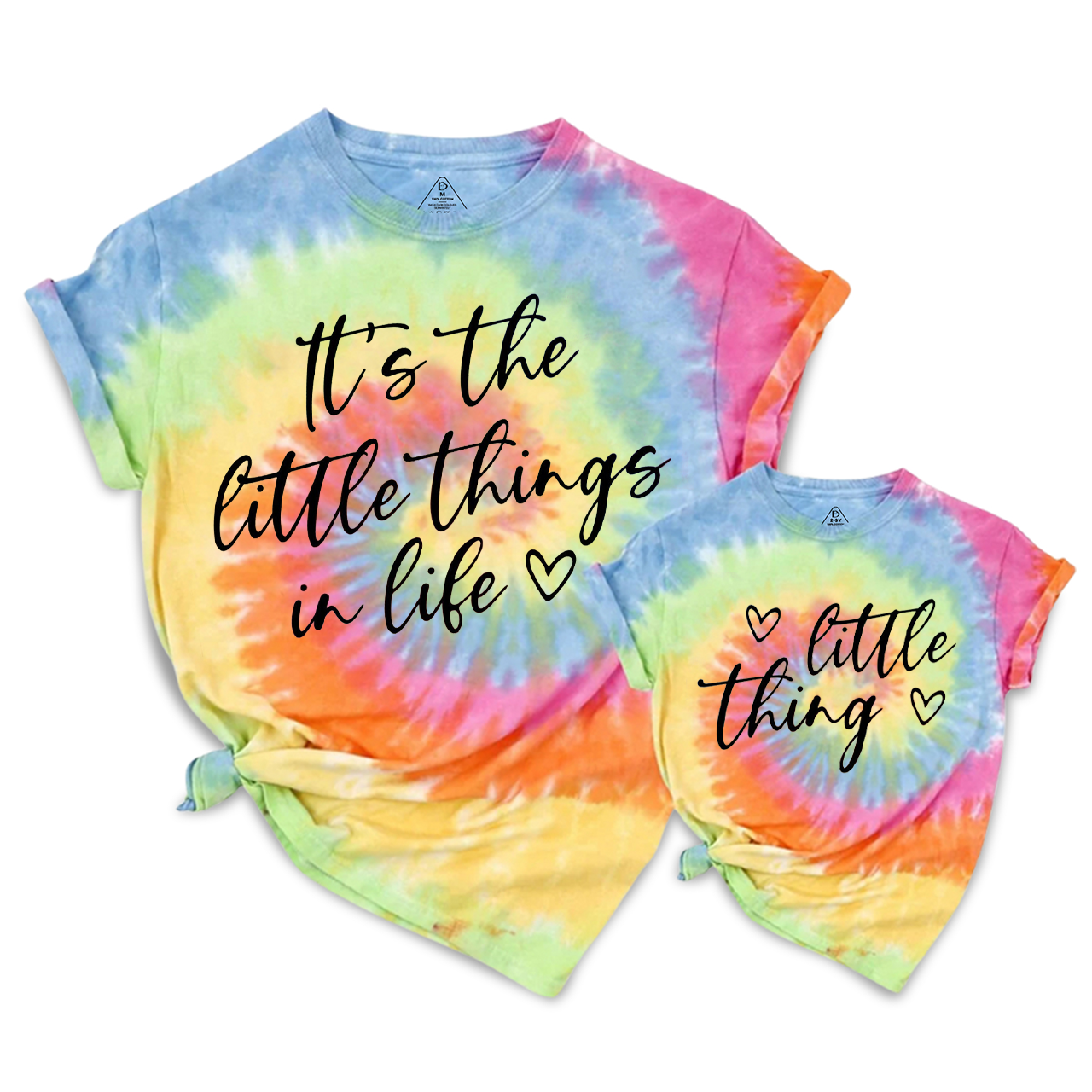 It's The Little Things In Life Mom&Me Tie Dye Matching Tees