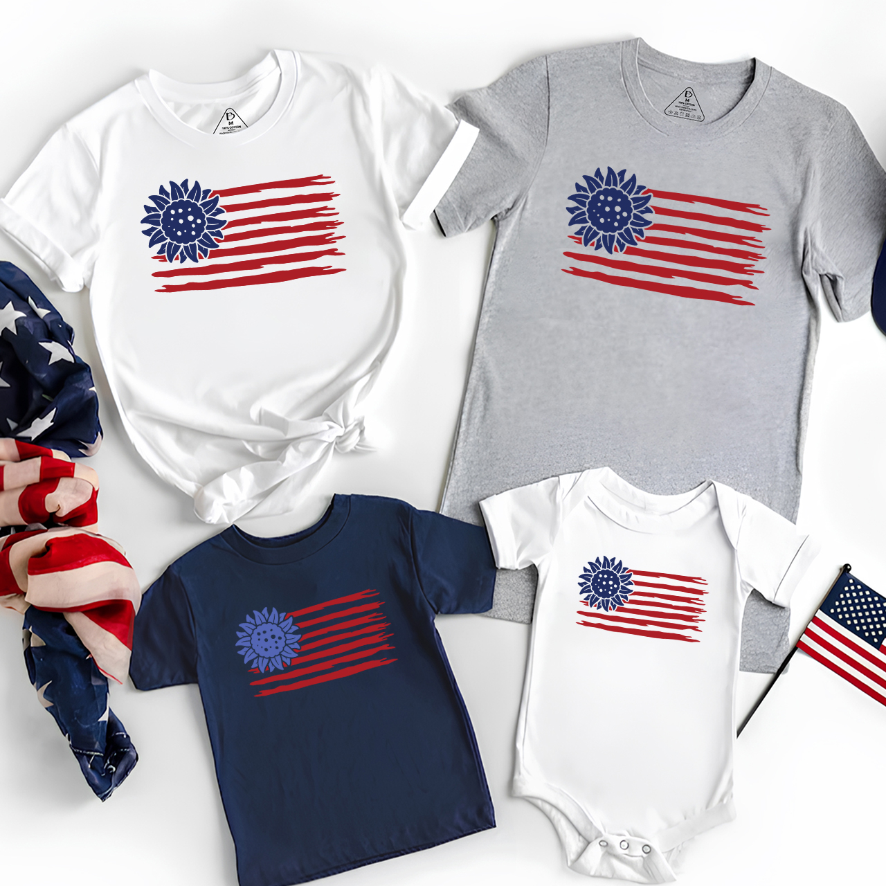 Fourth Of July Apparel Independence Day Family Matching Shirts