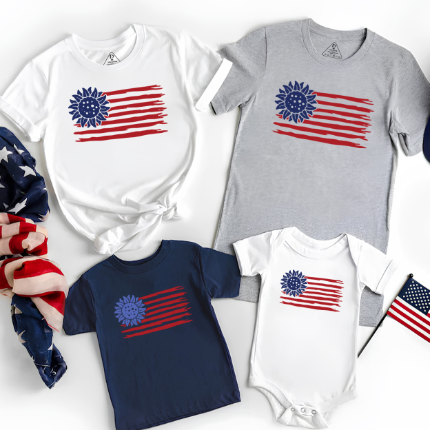 Fourth Of July Apparel Independence Day Family Matching Shirts