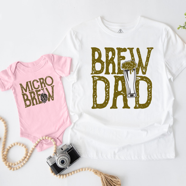 Brew Dad Micro Brew Matching Gift T-Shirts