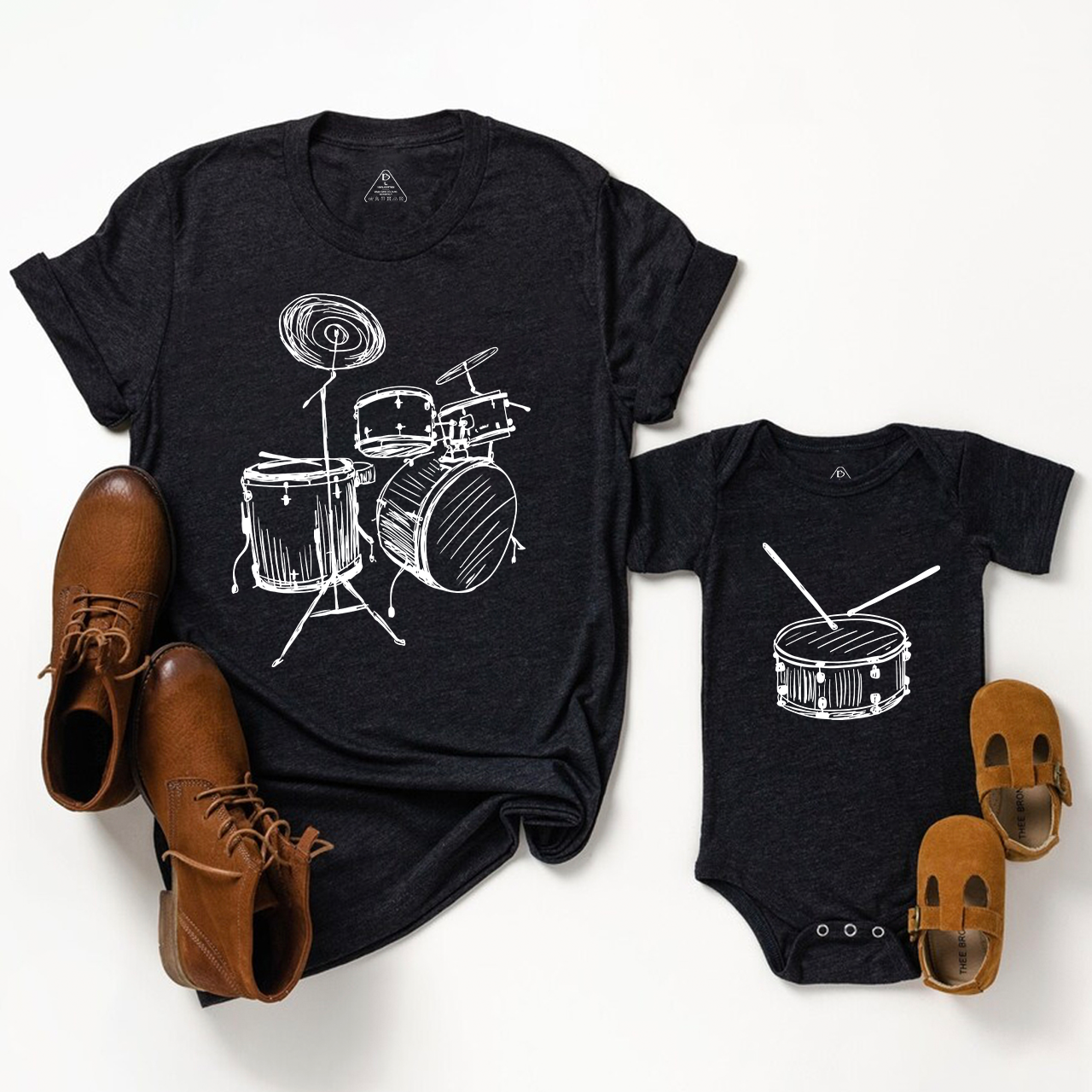 Drums & Drum Matching Dad and me Shirt