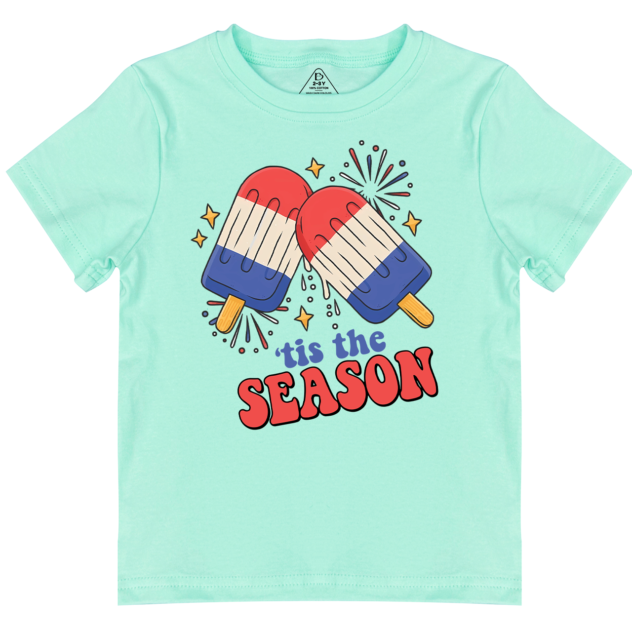 Fireworks Ice Cream Independence Day Kids Shirts