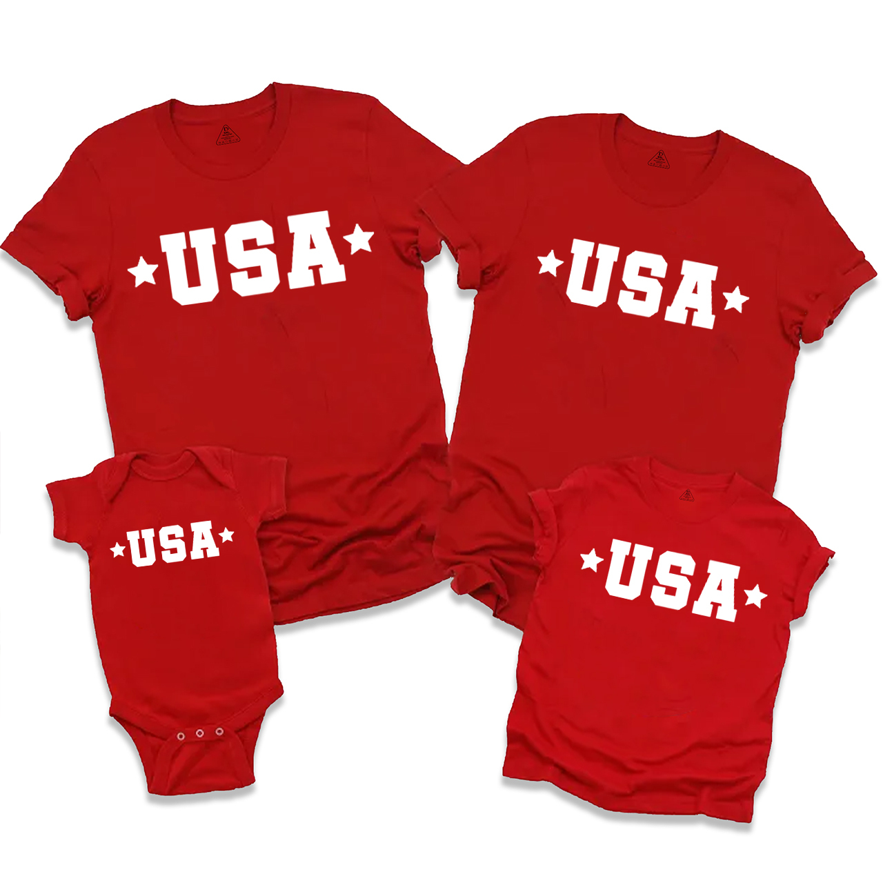 USA Star Family Matching Tees Beepumpkin