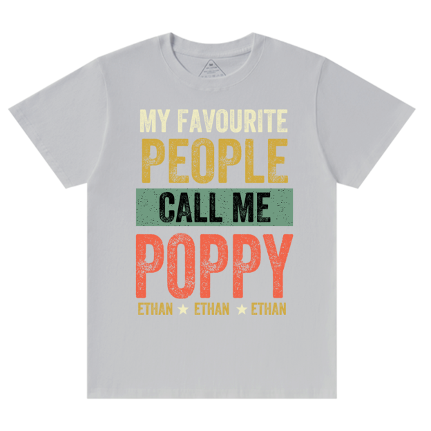 Call Me Poppy Grandpa Shirt Personalized With Name