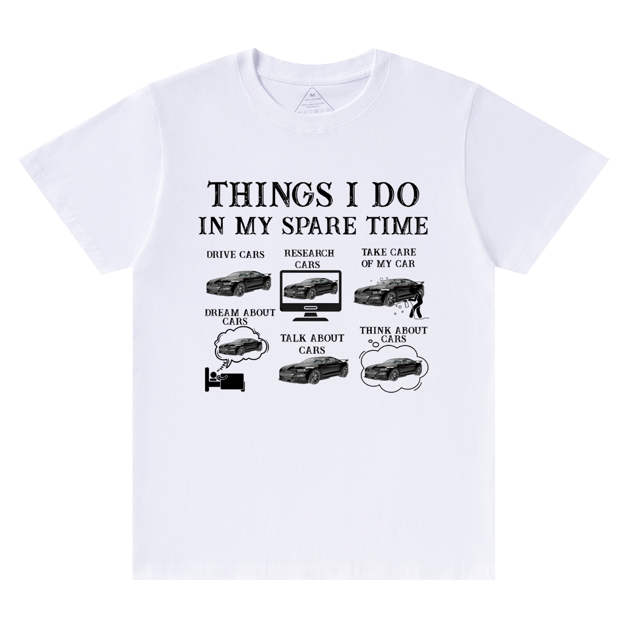 Things I Do In My Spare Time Funny Cars Dad T-Shirt