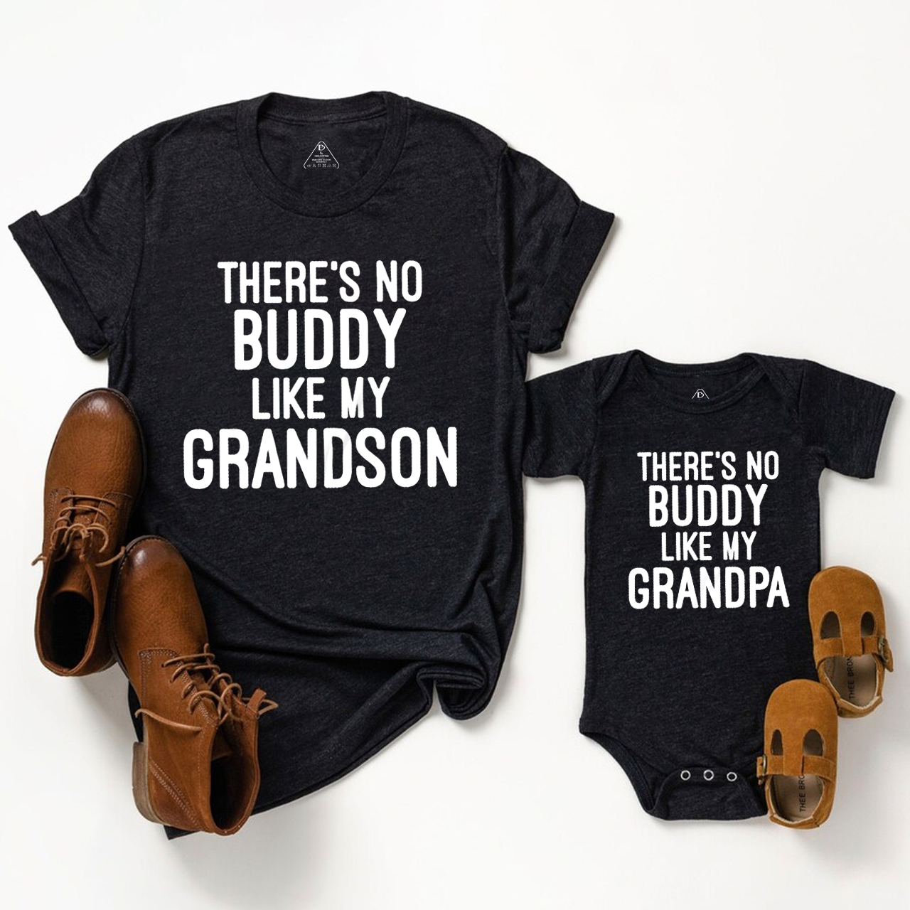 There's No Buddy Like My Grandpa Grandpa&Grandson Matching Shirts