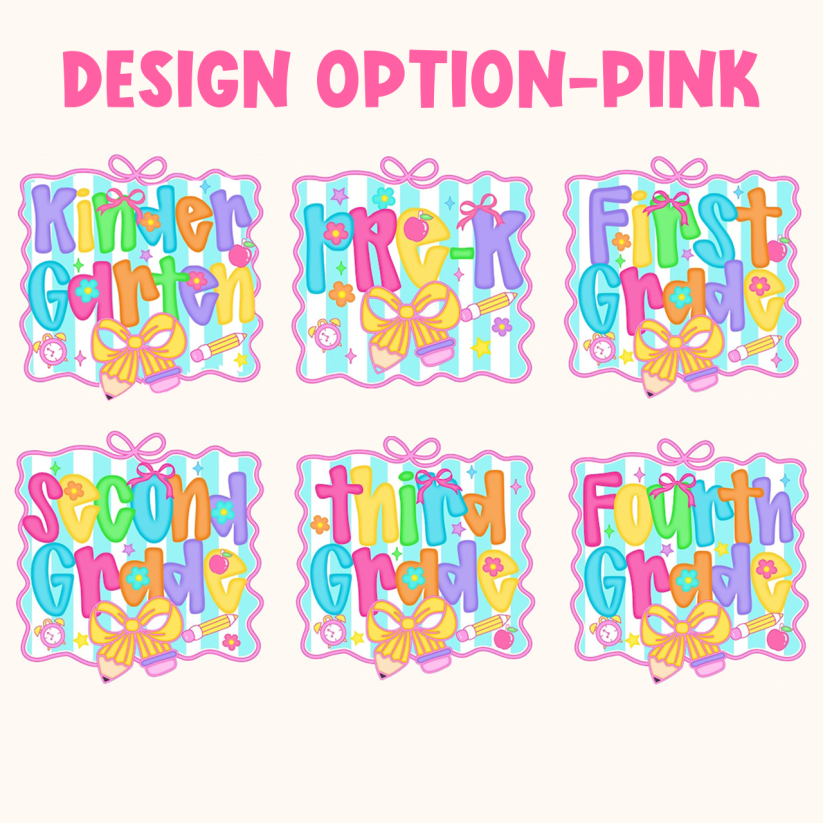 Personalized Preppy Back to School Bundle Toddler&Kids Washed Tees