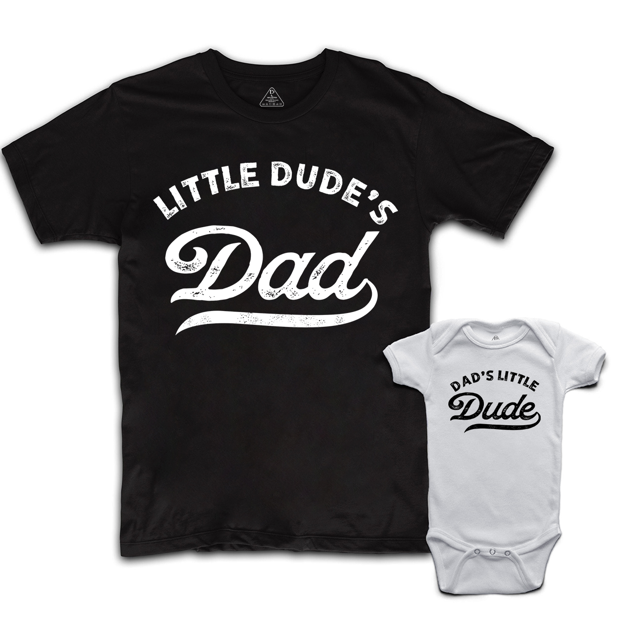 Little Dude's Dad&Dad's Little Dude Matching Tees For Dad&Me