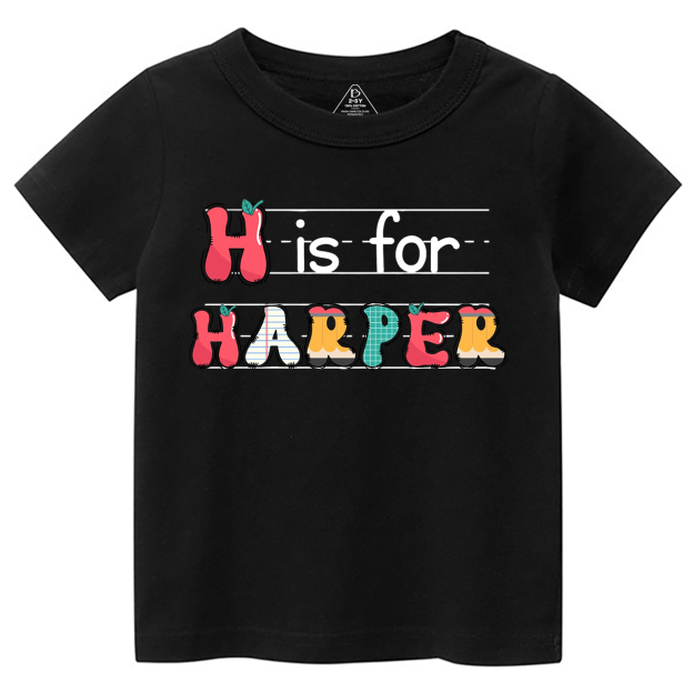 Personalized Kids Name Back To School Toddler&Kids Tees
