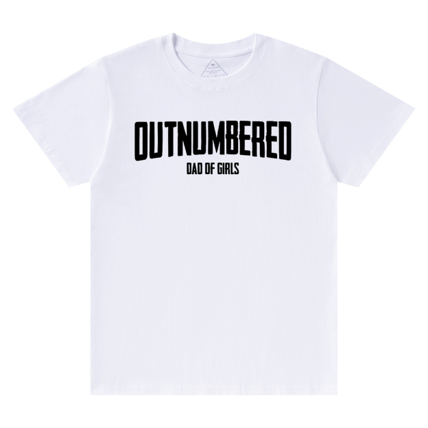 Outnumbered Dad T-shirt