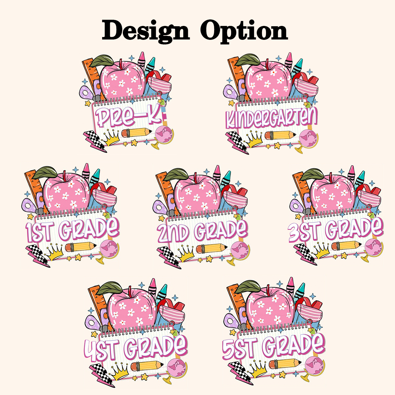 Personalized Retro Back To School Toddler&Kid's Tees Beepumpkin 