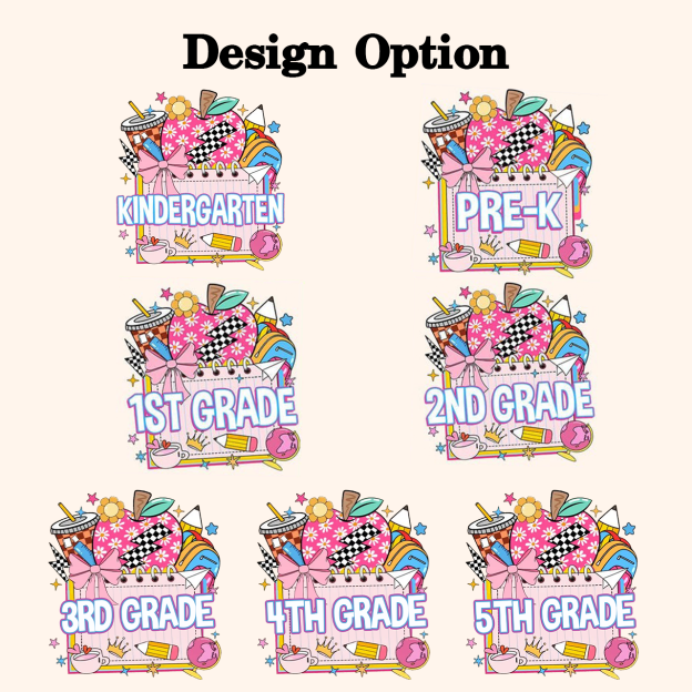 Personalized Back To School Package Toddler&Kids Washed Tees