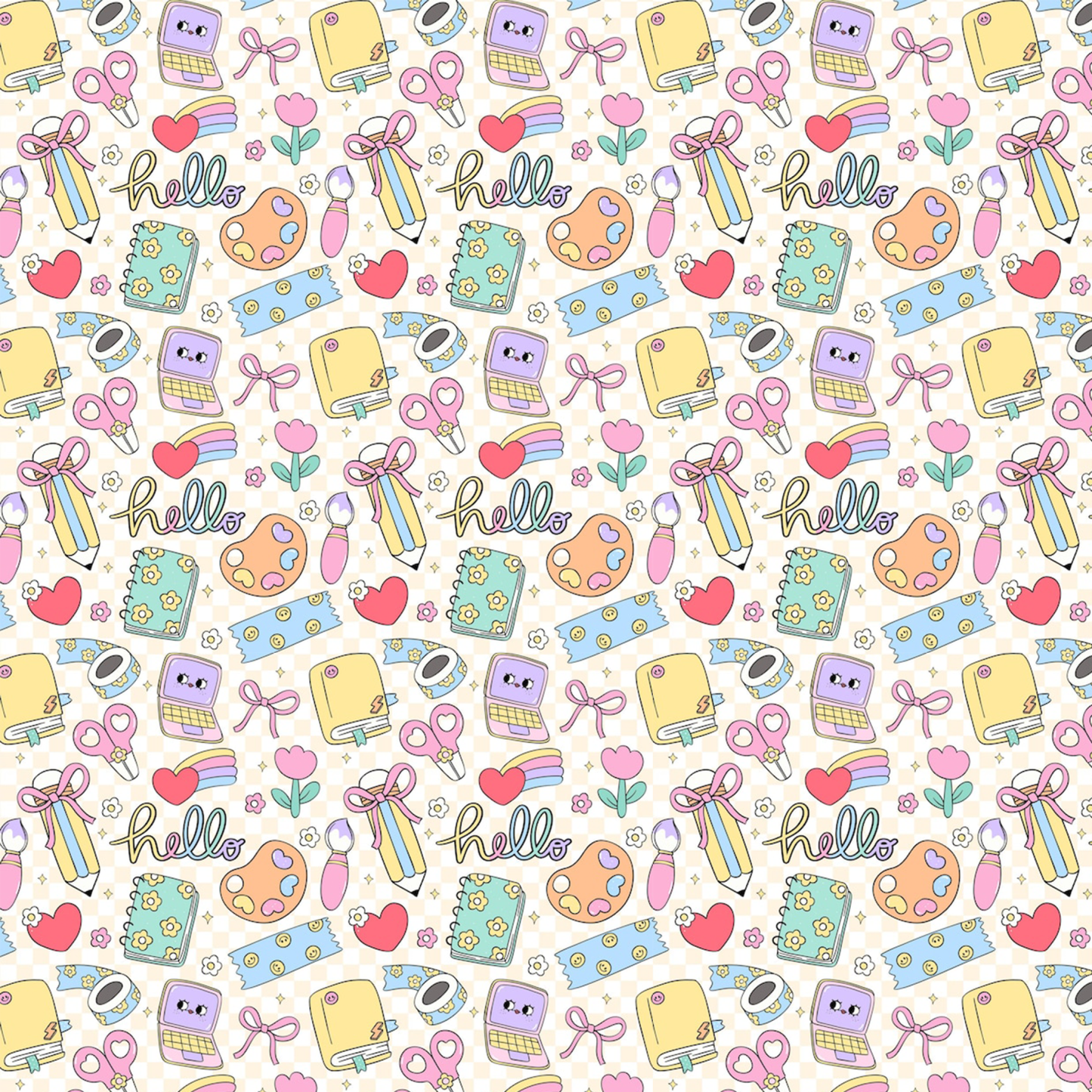 Hello, School All Over Print Kids Dress