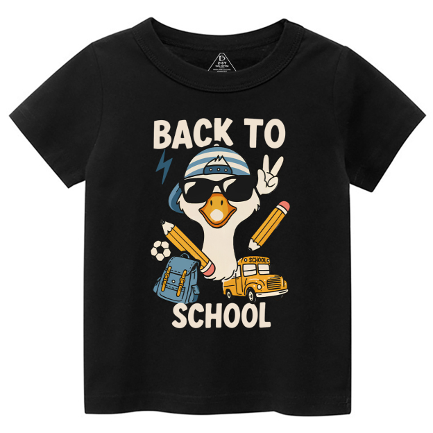 Back To School Goose Toddler&Kid's Tees Beepumpkin