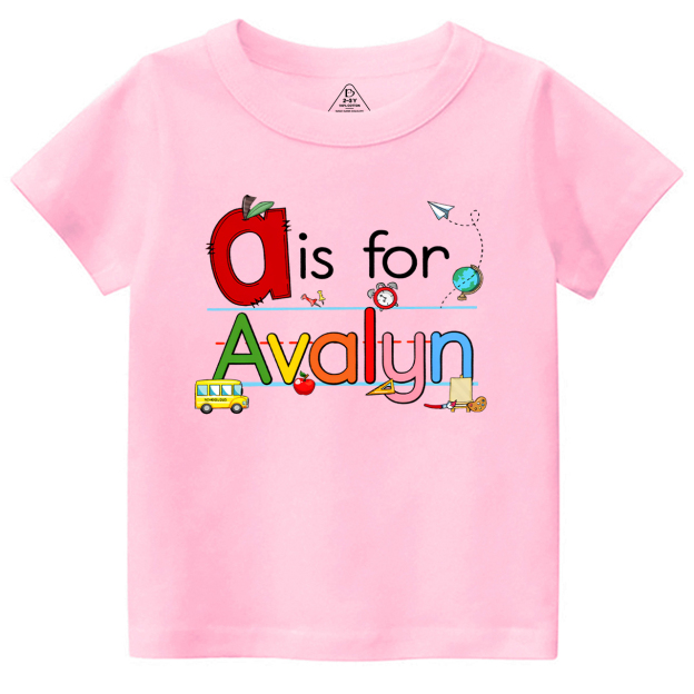 Personalized Color Name Toddler&Kid's Tees Beepumpkin
