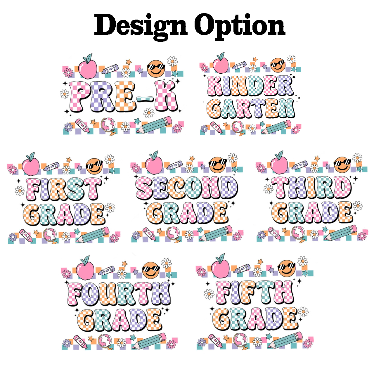 Personalized Lattice Grade Toddler&Kid's Tees Beepumpkin