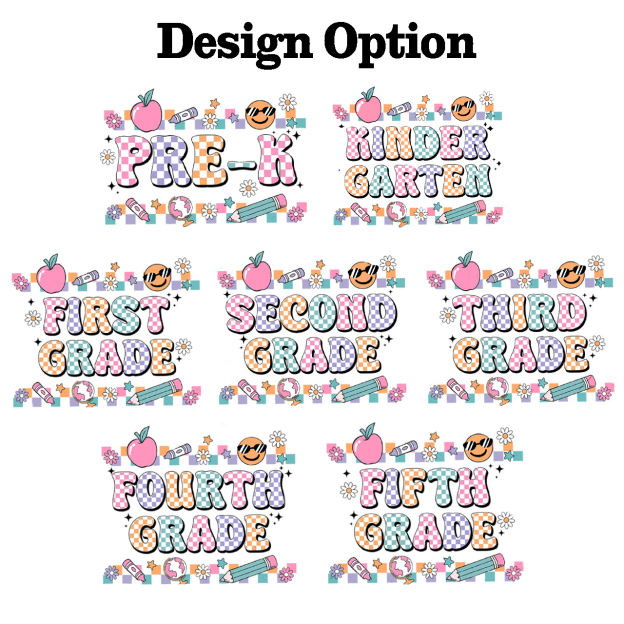 Personalized Lattice Grade Toddler&Kid's Tees Beepumpkin