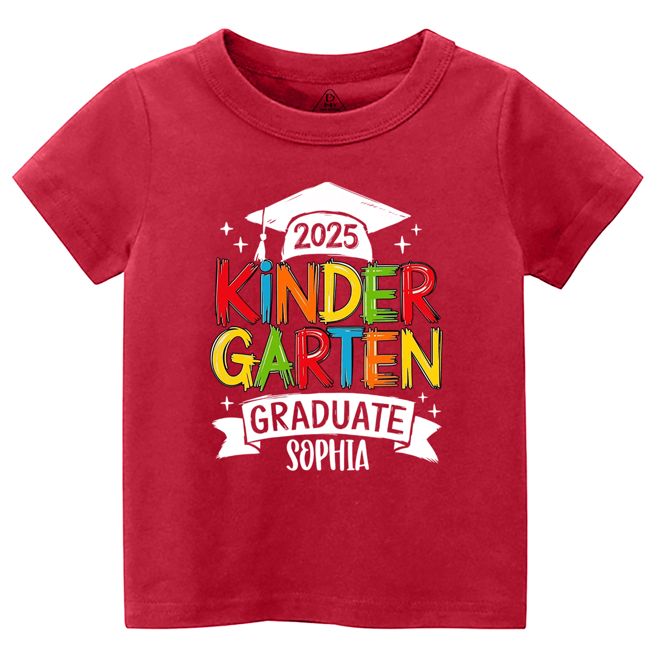 Personalized Kindergarten Graduation Toddler&Kid's Tees Beepumpkin