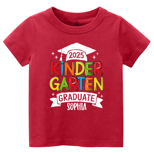 Personalized Kindergarten Graduation Toddler&Kid's Tees Beepumpkin