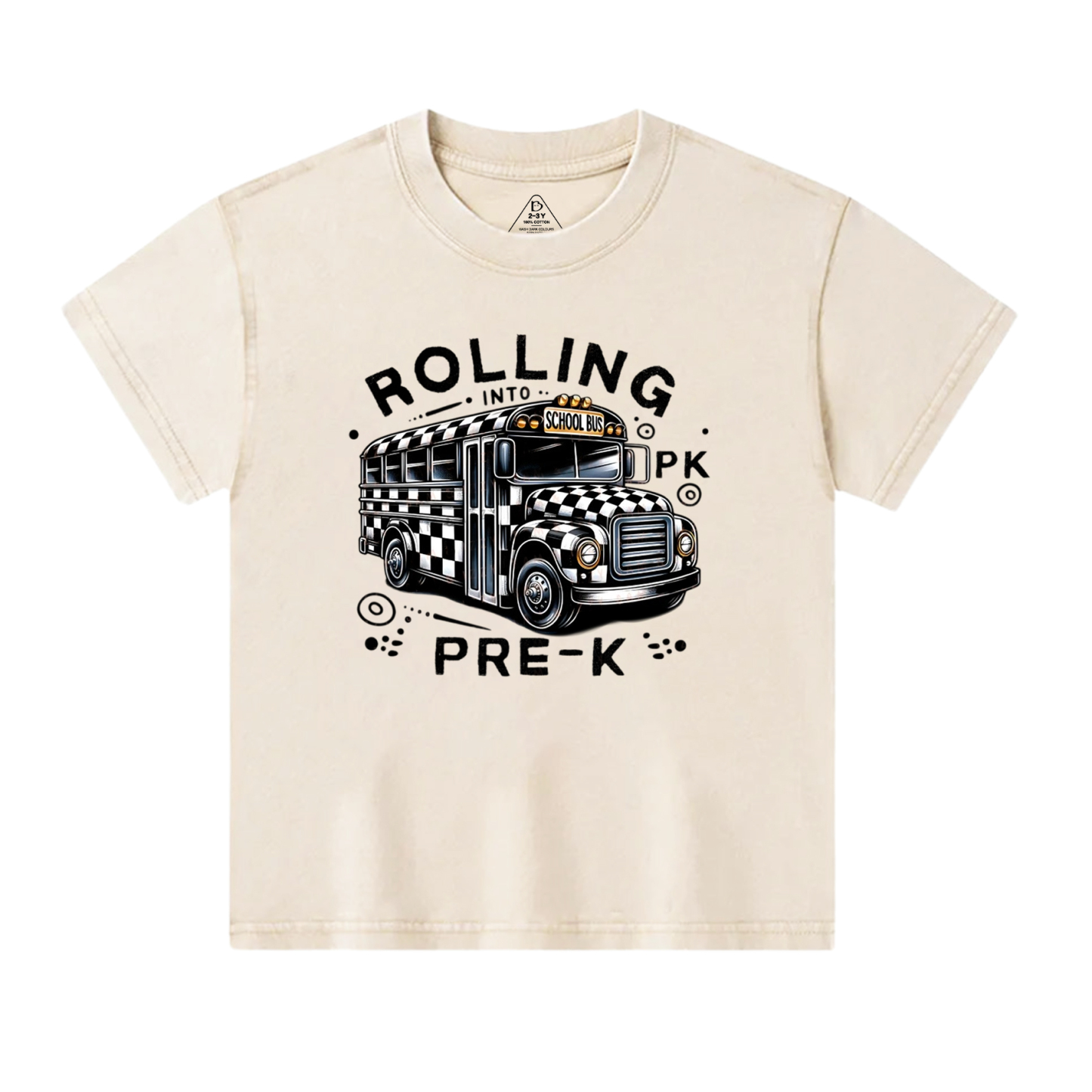 Personalized Boys First Day Of School Toddler&Kids Washed Tees