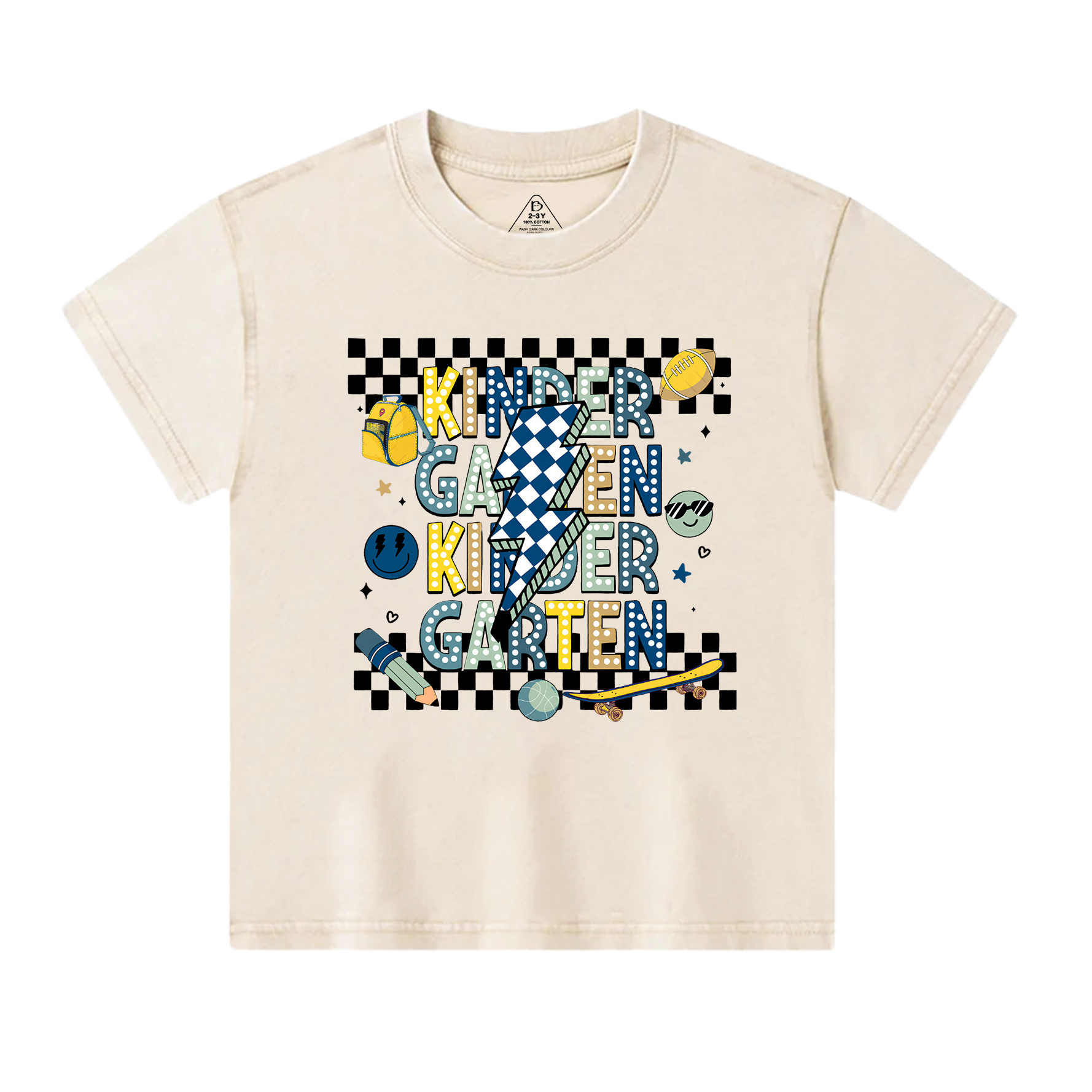 Personalized Back To School For Boys Bundle Toddler&Kids Washed Tees