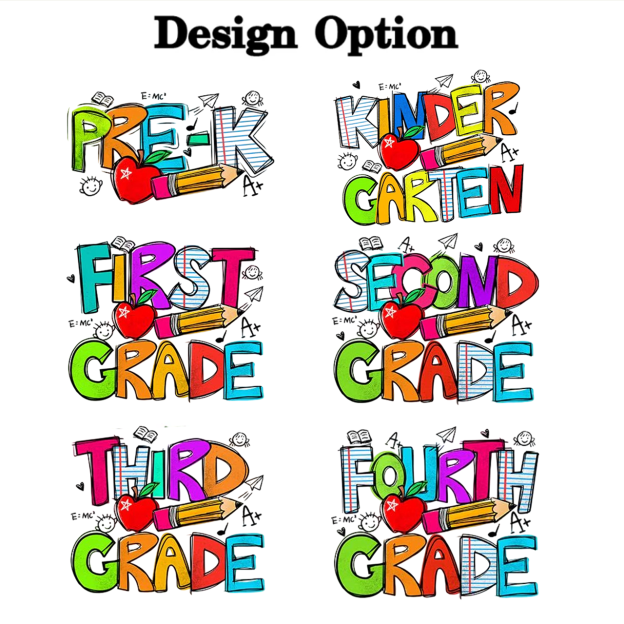 Personalized Crayon Graffiti Grade Toddler&Kids Washed Tees