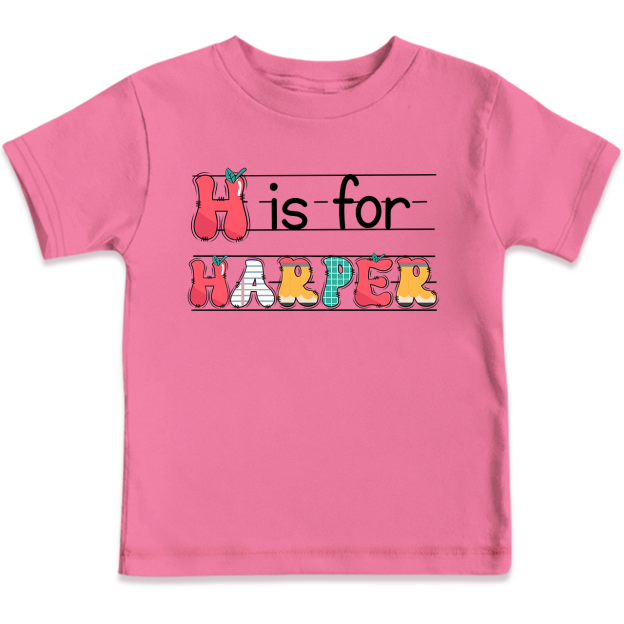 Personalized Kids Name Back To School Toddler&Kids Tees