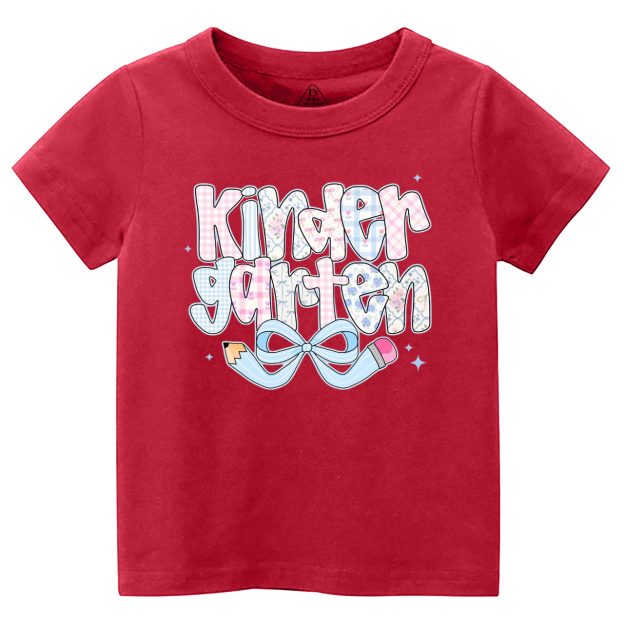 Personalized Pencil bow Grades Toddler&Kid's Tees Beepumpkin