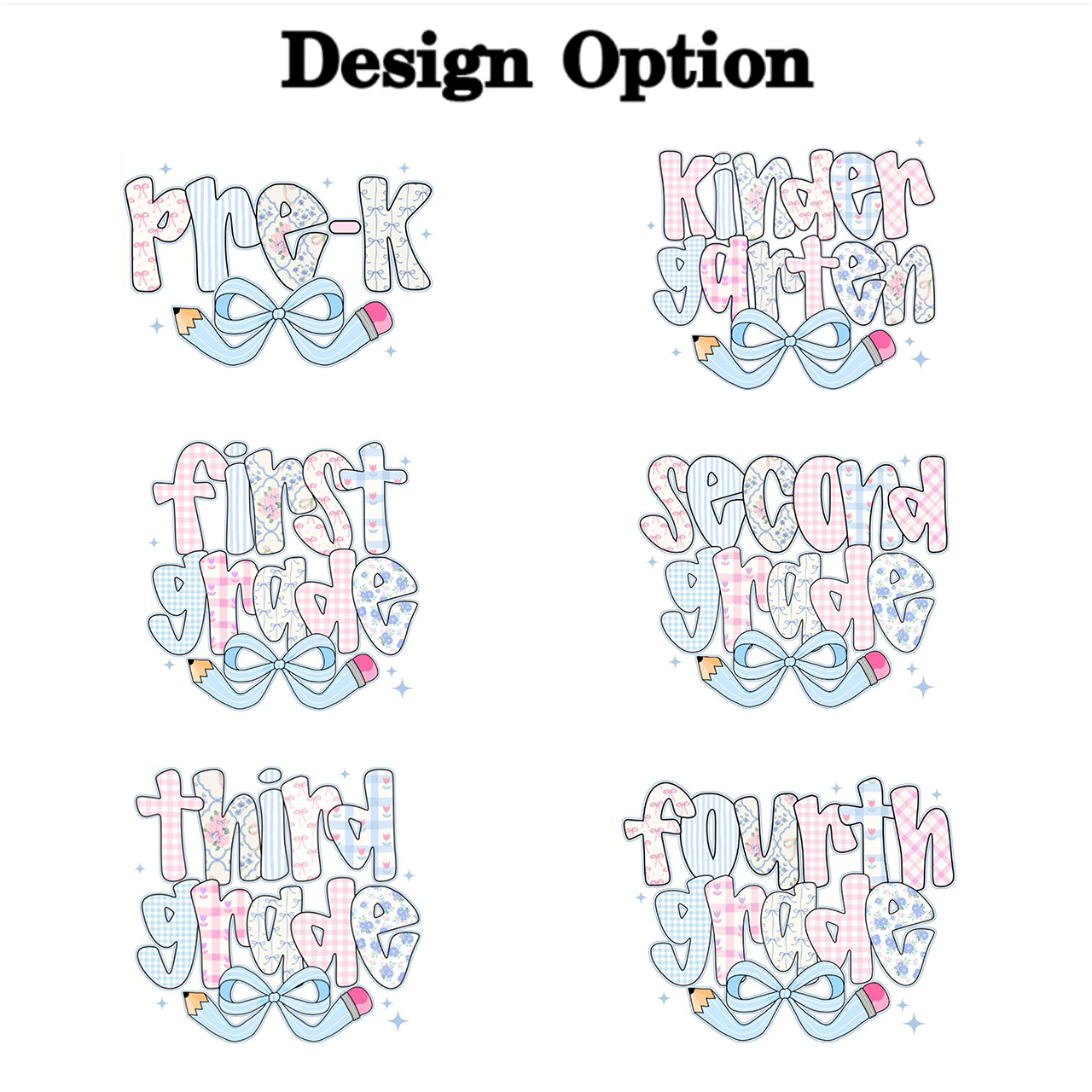 Personalized Pencil bow Grades Toddler&Kid's Tees Beepumpkin