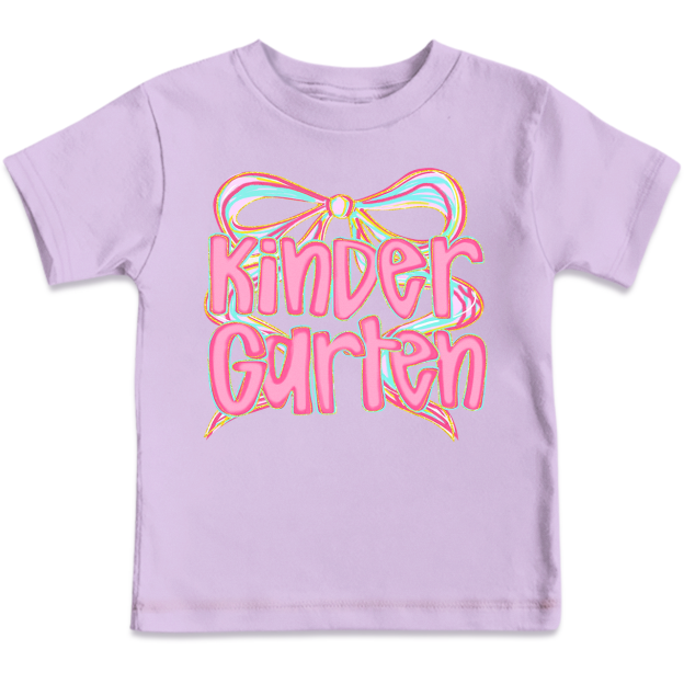 Personalized Bow Grade Toddler&Kid's Tees Beepumpkin