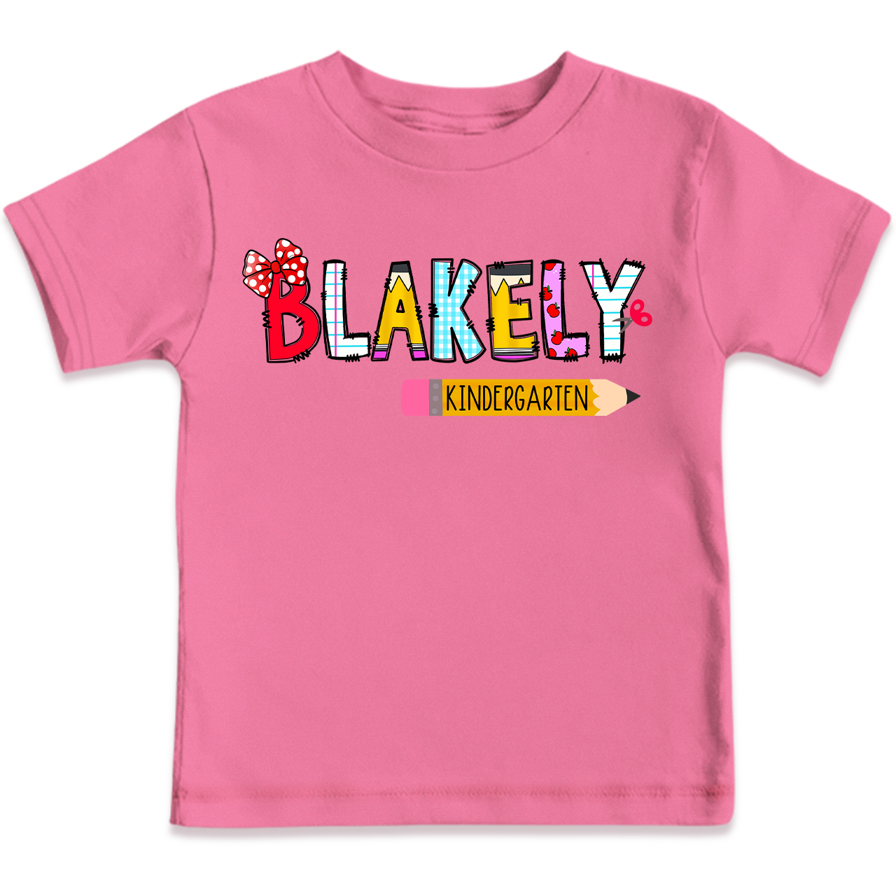 Personalized Name First Day Of School Toddler&Kid's Tees Beepumpkin